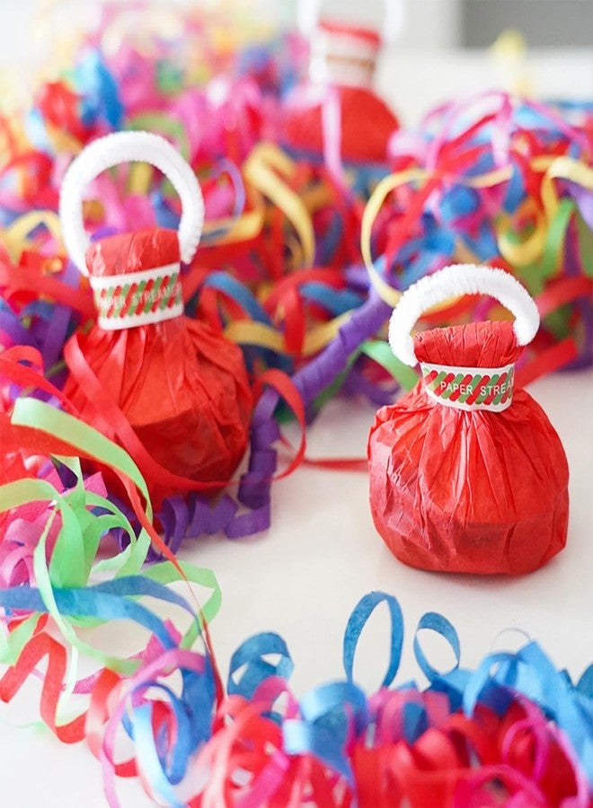 AMFIN Handheld Confetti Streamer Party Poppers - 10 Pack | 30 Streamers Per Popper | 16ft Long Multicolor Ribbons | Safe & Mess-Free Party Decor for Birthday, Anniversary -Multi - Image 3